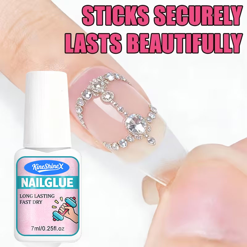 Kineshinex Super Strong Nail Glue, Ultra Fast and Powerful Nail Tip Glue, Long-Lasting and Durable Nail Glue Kineshinex Super Strong Nail Glue, Ultra Fast and Powerful Nail Tip Glue, Long-Lasting and Durable Nail Glue