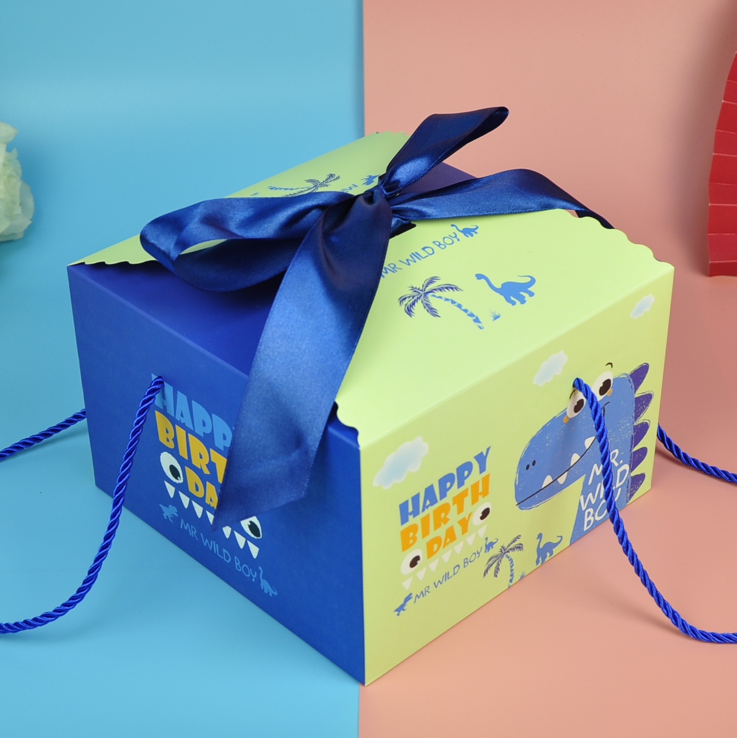 Cumpleaños de bebés de luna llena, 100 días, caja de regalo, caja vacía, caja de dulces de boda portátil, caja de regalo de mano, embalaje de vuelta image 13