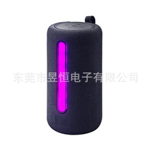 爆款RGB彩灯音响低音炮户外便携式手提无线音响可插卡包布小音箱