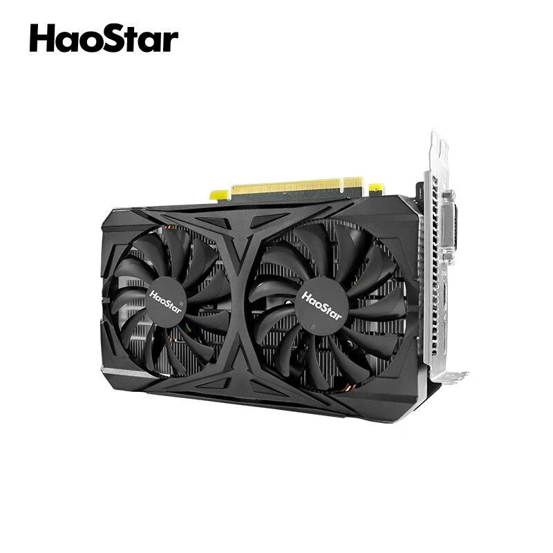 Графическая карта Haostar GTX 1660 Super 6GB GDDR6, система охлаждения с двумя вентиляторами, производительность для игр в 4K и офиса