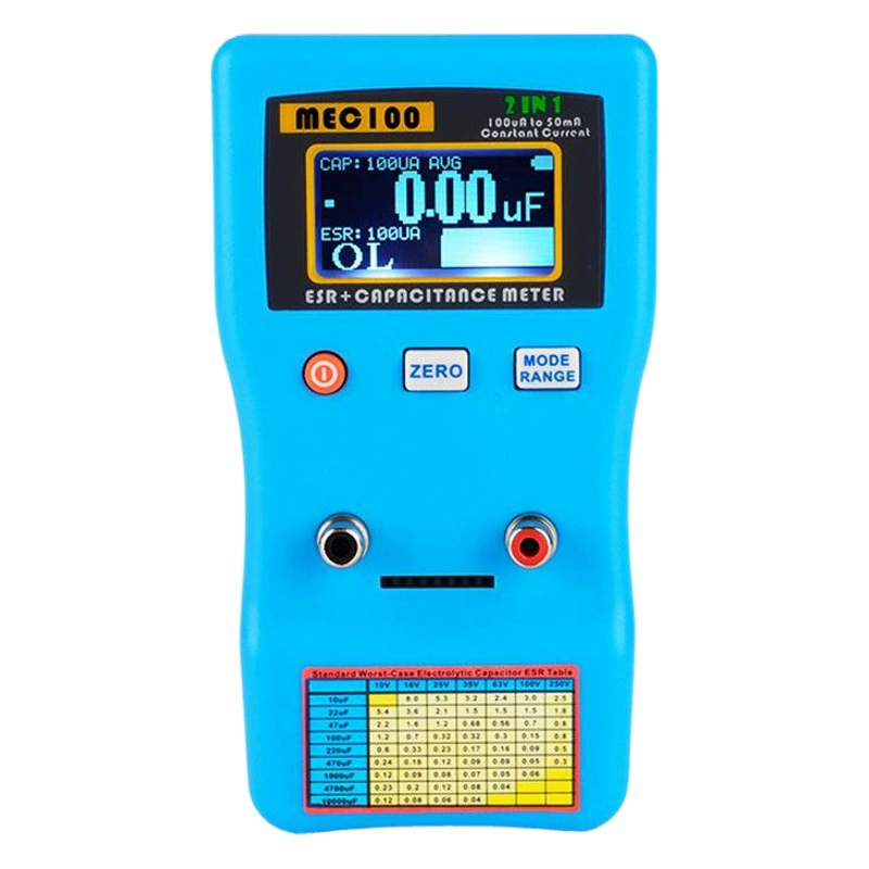 Crystal Research автоматический анализатор емкости диапазона MEC-100 Электролитический Конденсатор измеритель ESR цифровой измеритель емкости оптовая продажа с завода