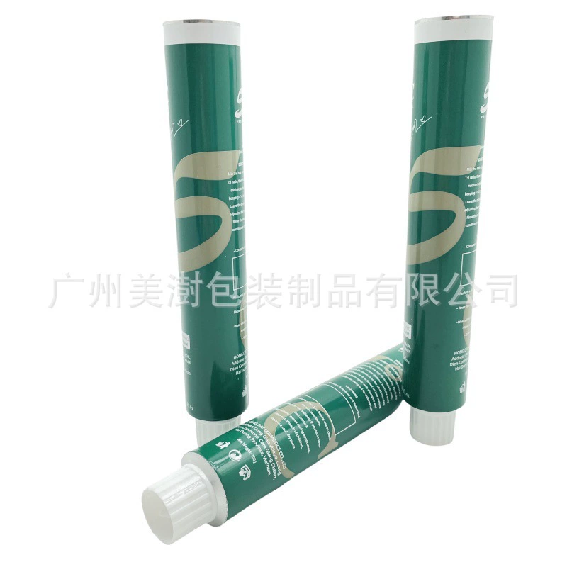 Упаковочный материал из чистого алюминия, 90 мл, упаковочный материал из алюминиевой трубы для краски для волос, косметическая трубка, упаковочный материал из алюминиевой трубы с пигментом