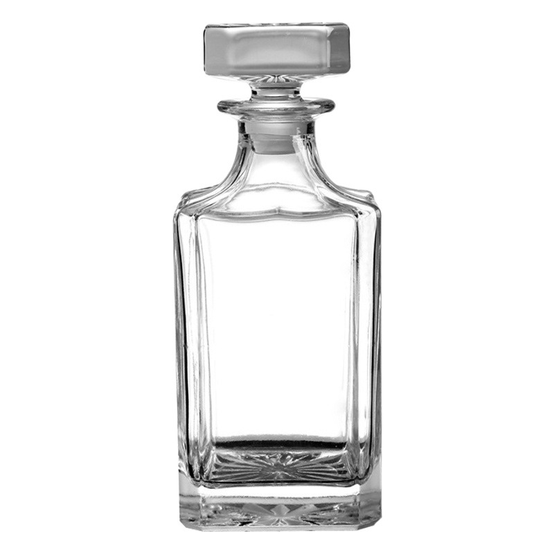 Amazon Whiskey Wine Bottle Crystal Glass Wine suit Wine Glass Square Wine Bottle Wine Bottle Wine Glass