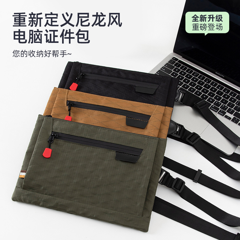 跨境尼龙ipad电脑包随身小潮包护照户口本卡片证件包现金手提包