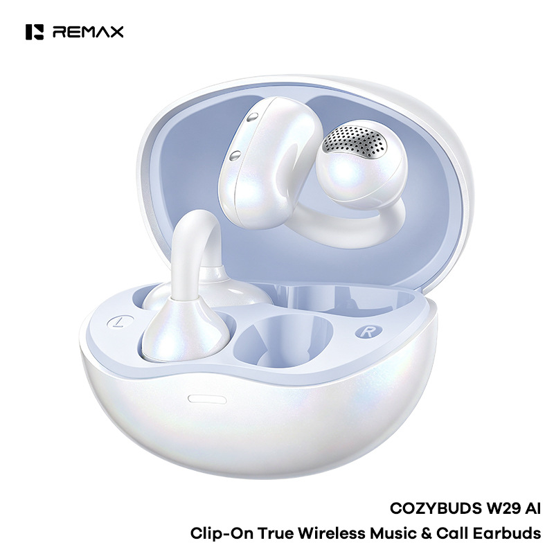 REMAX Open-Ear Clip Bluetooth Earphone AI Smart Translation OWS Non-In-Ear True Wireless Earphone W29AI
