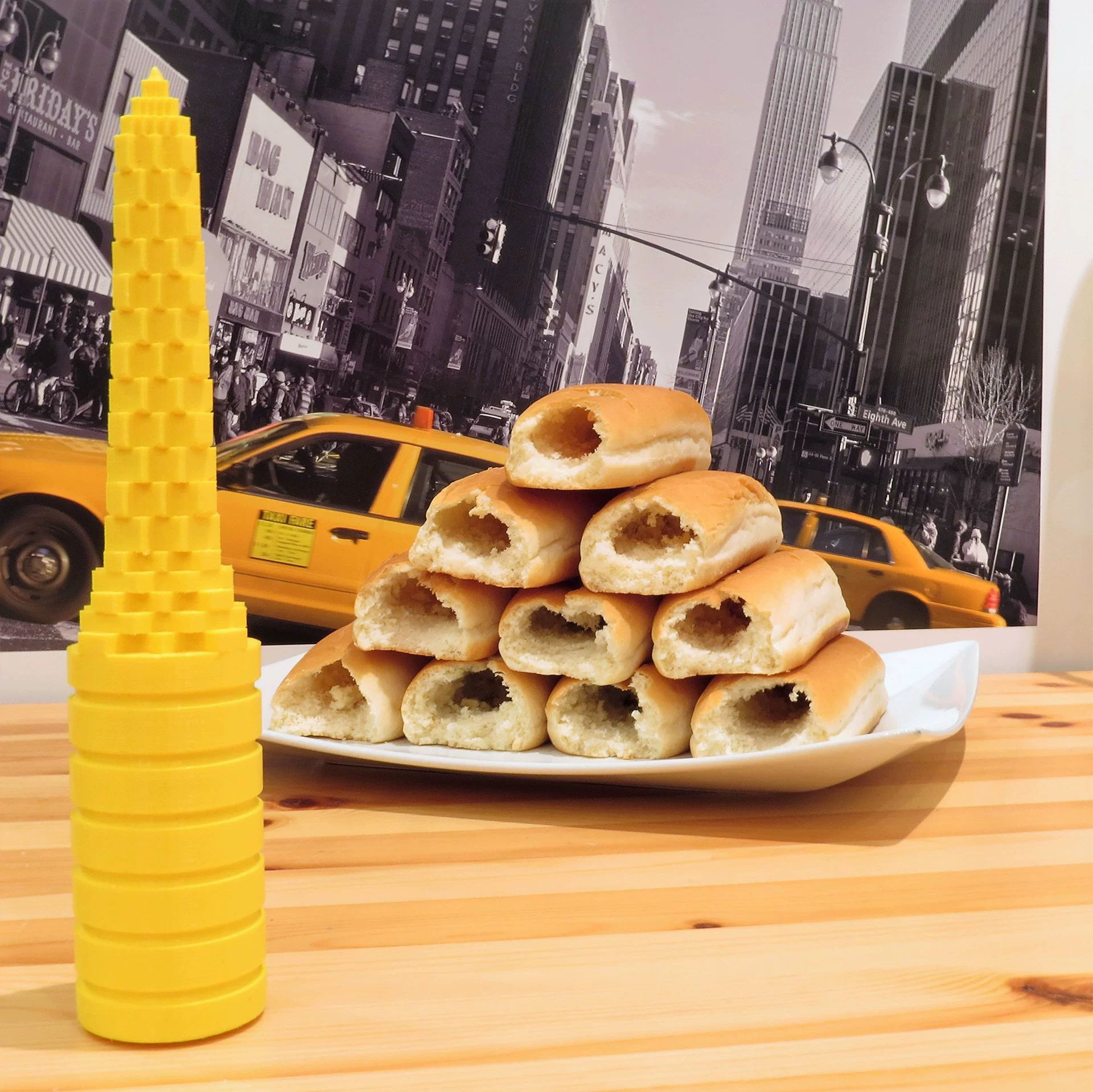 Трансграничный новый хот-дог бурение Творческий хлеб хот-дог дрель герметичный хот-дог гамбургер артефакт