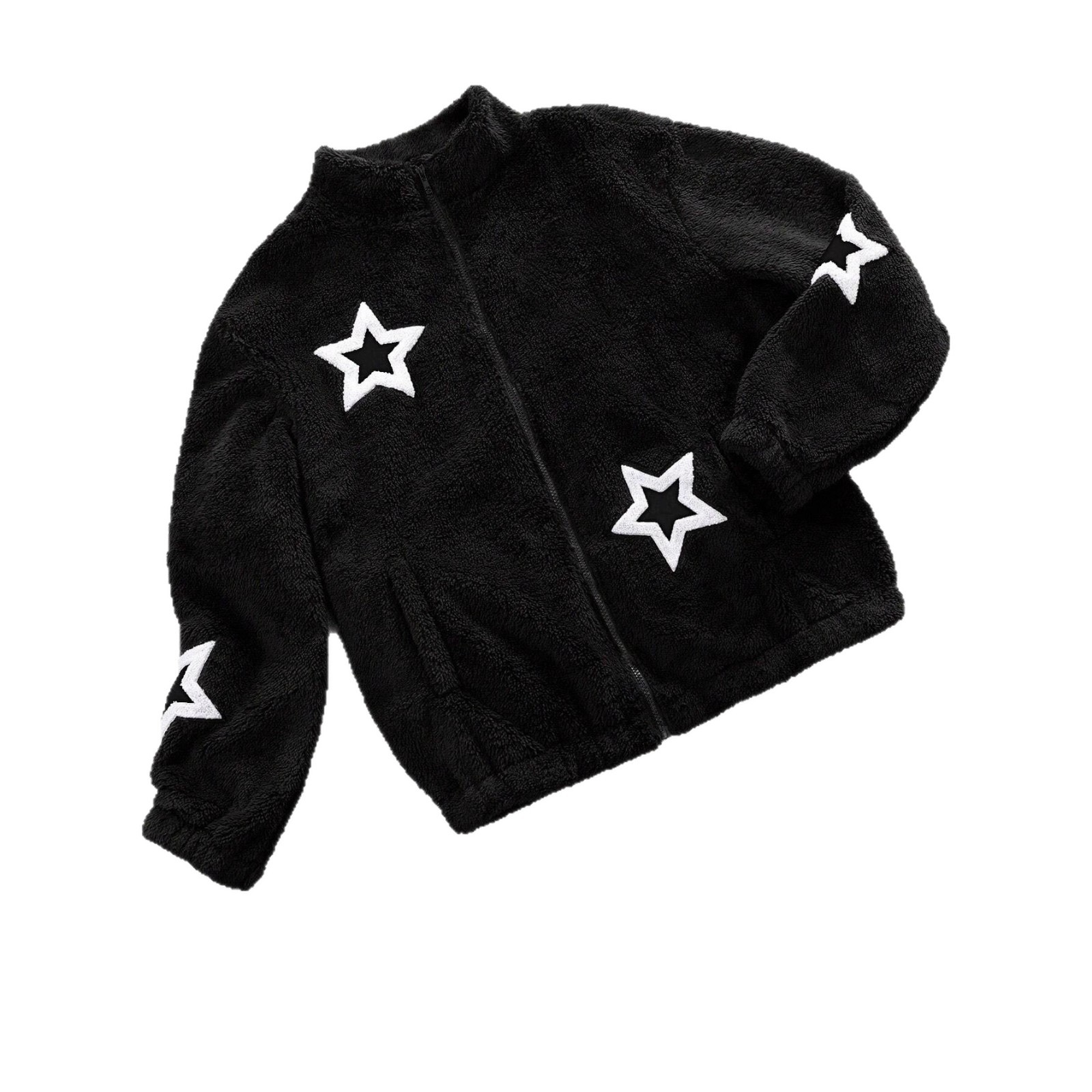 Giacca unisex Y2K Streetwear – Cappotto cardigan ampio con collo alto, capospalla unisex oversize alla moda per autunno e inverno_voghion.com