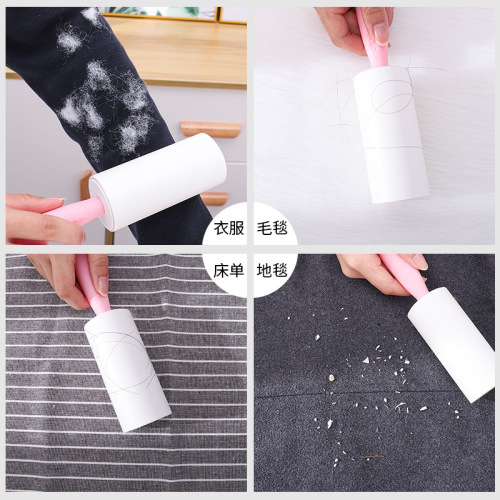 Manufacturer Wholesale Hair Sticker Portable Roller Pet Hair Removal Brush Tearable Replacement Dust Paper Clothes Hair Remover