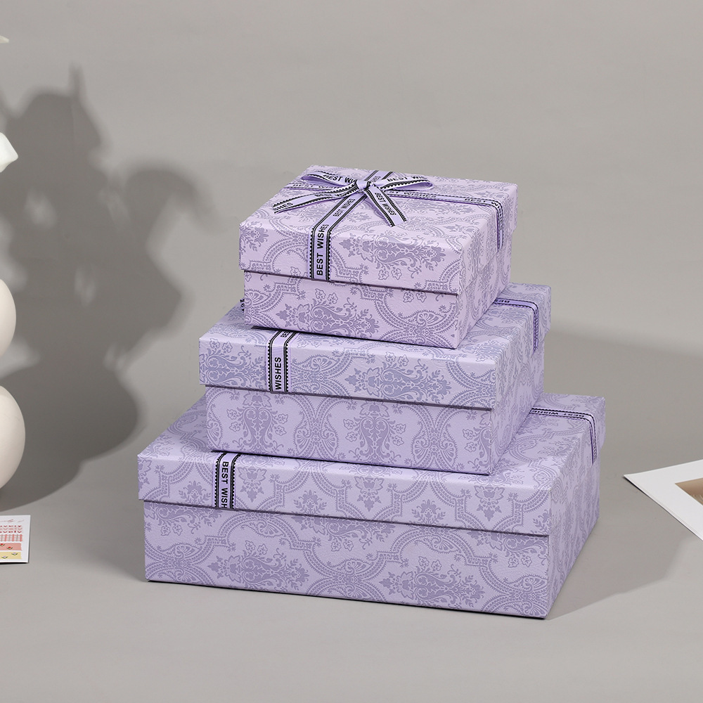 Inventario Tiandian cubierta caja de regalo de textura arco caja de regalo de cumpleaños caja de almacenamiento caja de embalaje caja de regalo al por mayor