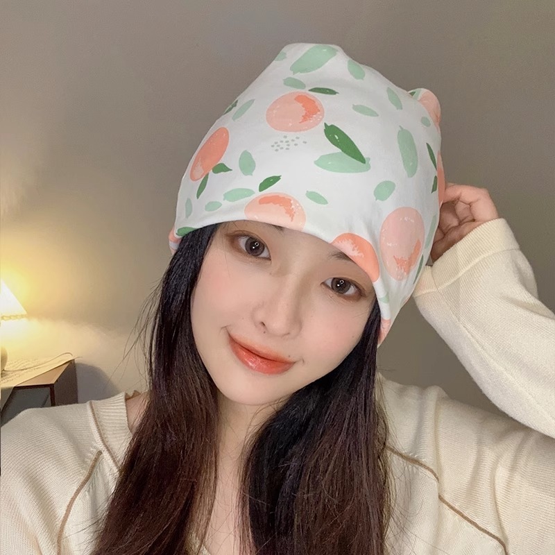 麒月子帽春夏薄手純綿婦人帽妊婦髪帯頭巾防風妊婦産後夏帽子|undefined