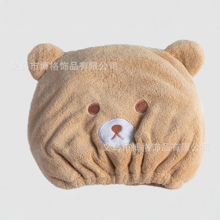 Sombrero de cabello seco para niños, gorra de baño para bebés, gorra de coral, gorra de coral