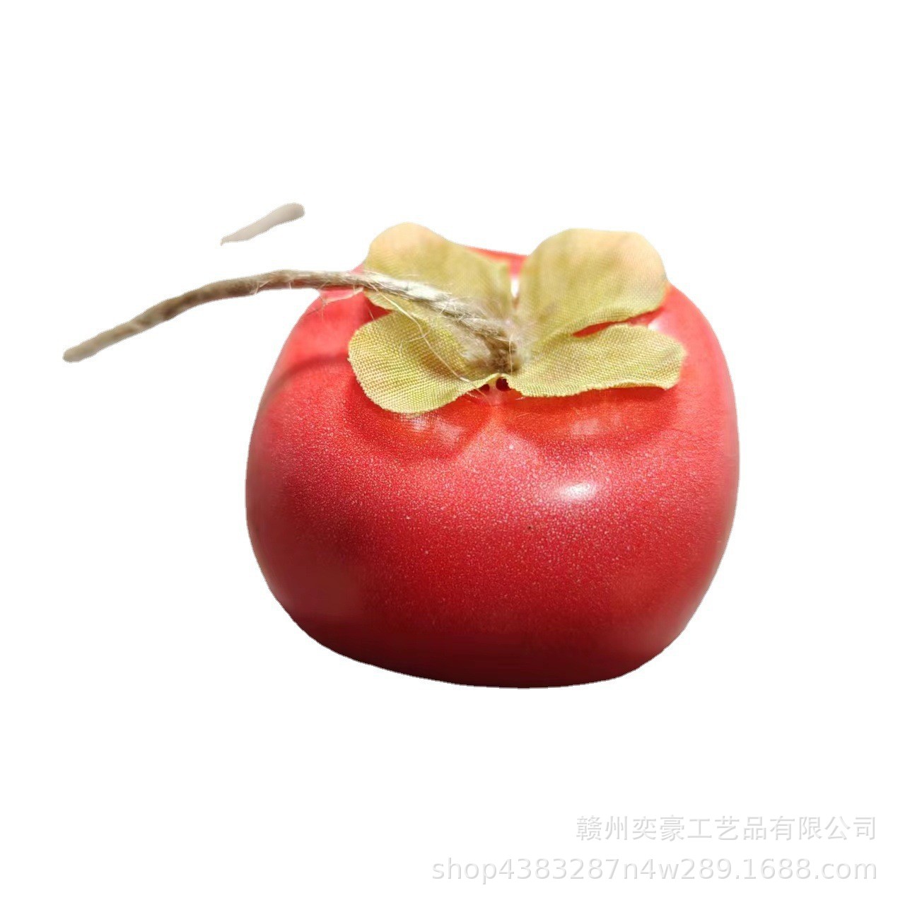 밧줄로 한 큰 붉은 감