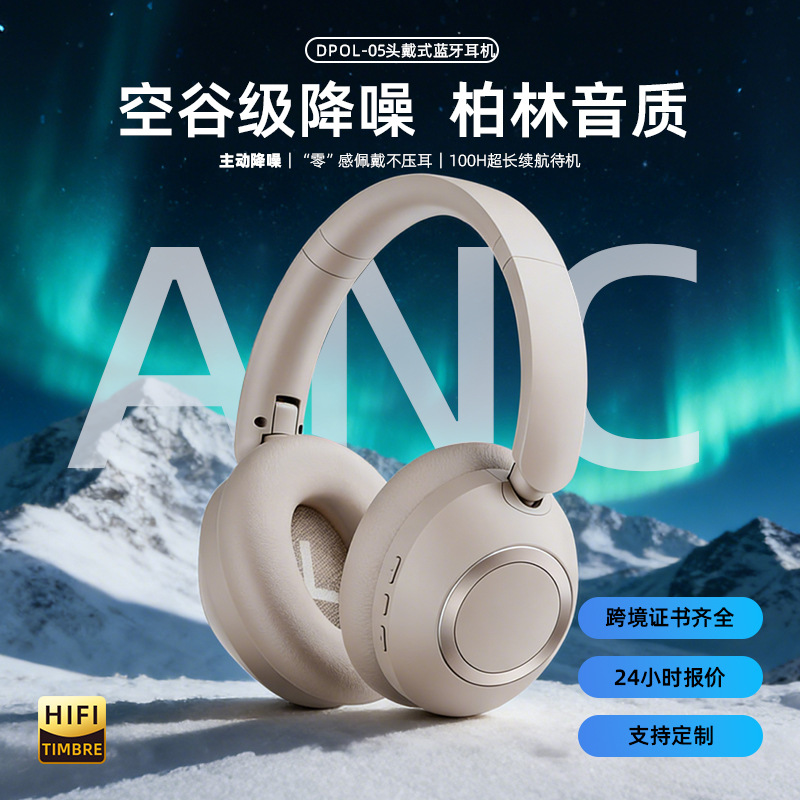 2026 nuevo auriculares privados ANC activa reducción de ruido de larga duración alta calidad de sonido fabricantes de auriculares Bluetooth