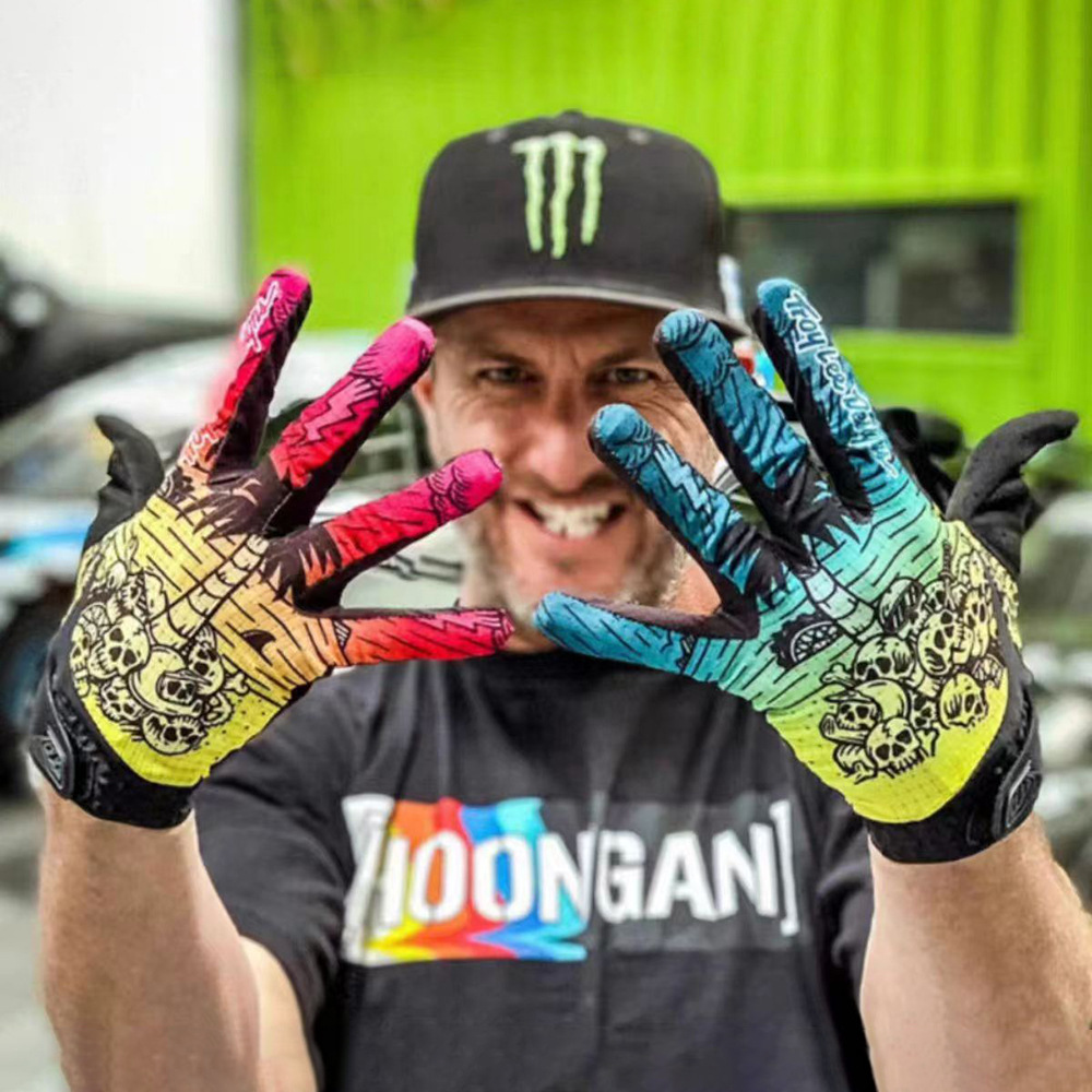 Tld 승마 야외 스포츠 오토바이 자전거 여름 승마 내마모성 미끄럼 방지 풀 핑거 컬러 유니버설 장갑