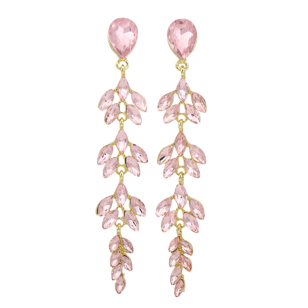 Women's Gender 1 Pair Retro Leaf Alloy Rhinestones Drop Earrings