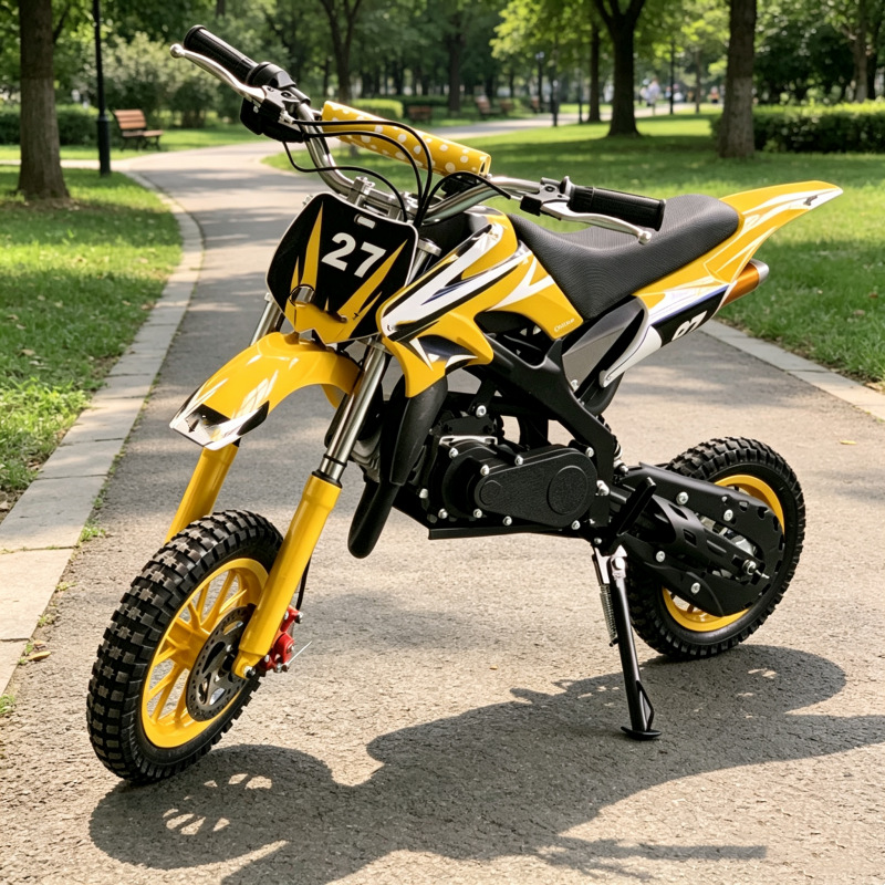 49Cc Two-Stroke Children's Mini High-Performance Two-Wheeled Off-Road Mountain Motorcycle Manufacturer's Supply for Cross-Border E-Commerce