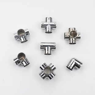 25 Stainless Steel Pipe Connectors 32 Three-Way Fasteners 22 Elbows 19 Right-Angle Fasteners Clothes Drying Rack Steel Pipe Joints