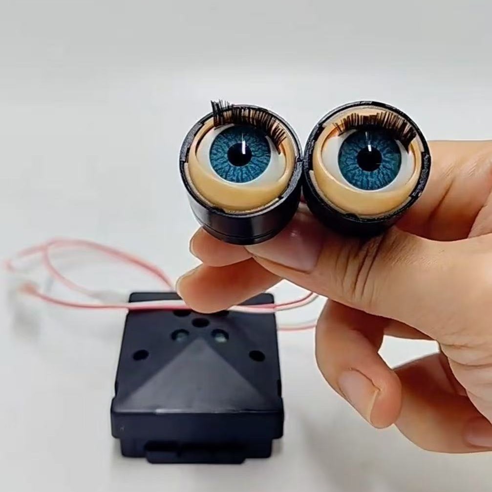 Movimiento de parpadeo accesorios de juguete muñeca de simulación de ojos parpadeantes muñeca accesorios de muñeca de ojos ágiles