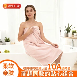 浴巾、沙滩巾;干发巾干发帽;连帽浴巾