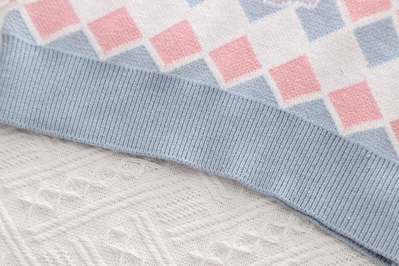 Children's Spring and Autumn New Cartoon Knitted Two piece Set Cardigan Girl Cute Tiger Head Sweater Skirt_voghion.com