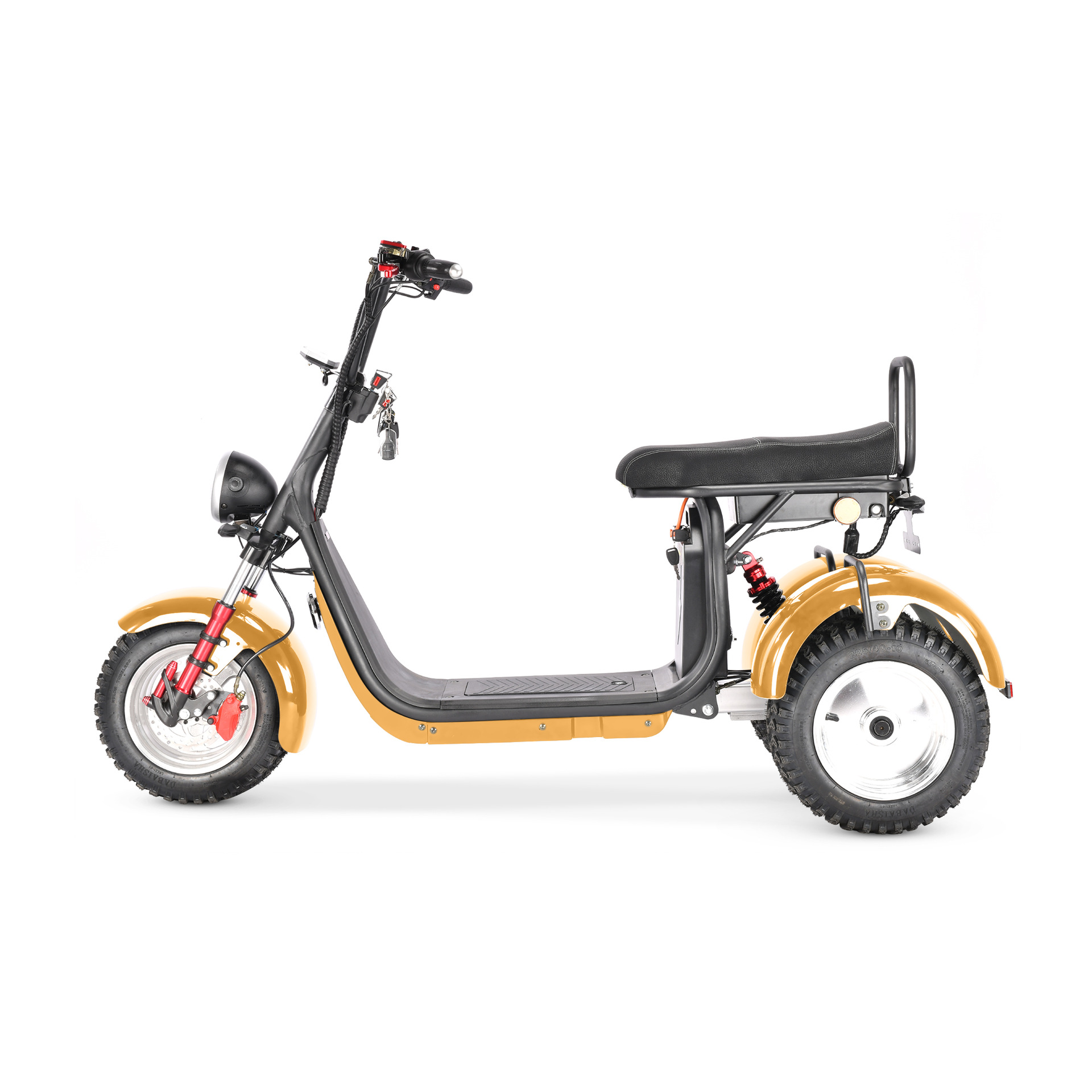 Eec Adult Mobility Scooter Dual-Drive Left and Right Swing Large Seat Cushion Single Bar Three-Wheel Motorcycle Harley Electric Vehicle