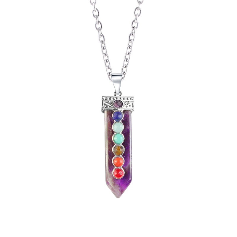 Retro Multicolor Crystal Natural Stone Gem Wholesale Necklace Pendant display picture 3