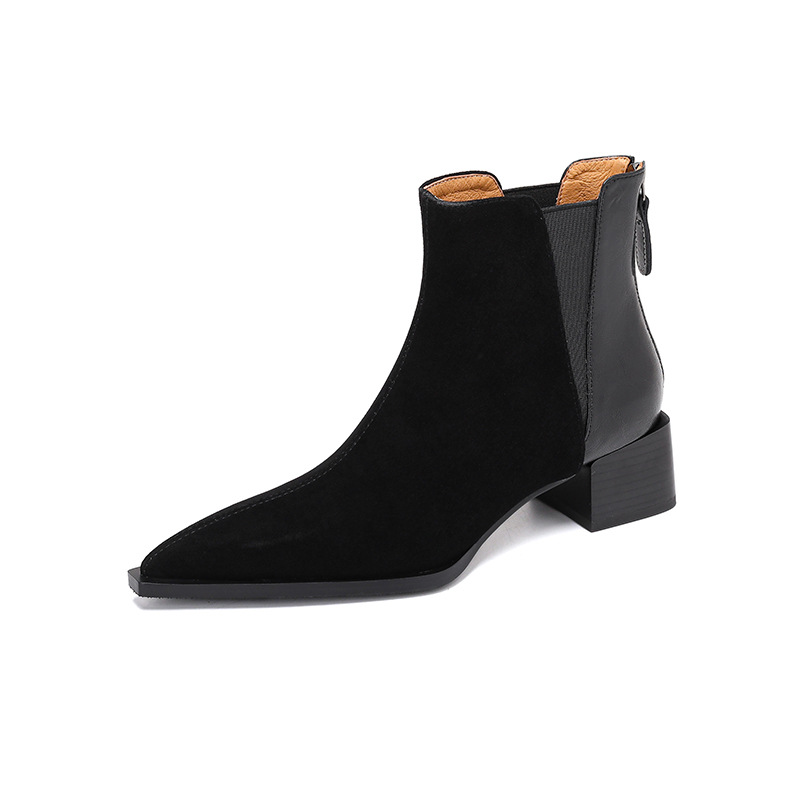 omichi CHIKO Chetanzi Pointy Toe Block Heels Ankle Boots