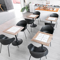 定制方形餐桌咖啡桌奶茶桌创意瓷砖拼接实木桌批发定制工厂直销