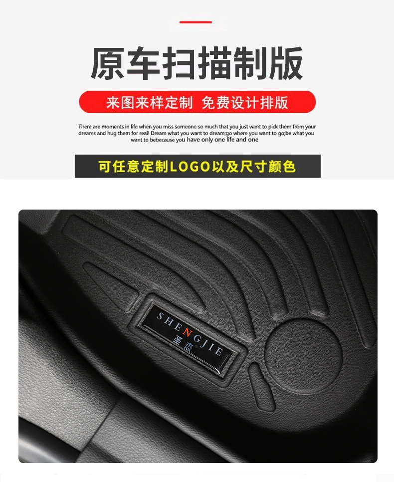 Tpe Car Floor Mats, Specially Designed for Specific Vehicles, Environmentally Friendly, Odorless, Waterproof, Wear-Resistant, Non-Slip, Fully Enclosed Tpe Injection-Molded Car Floor Mats