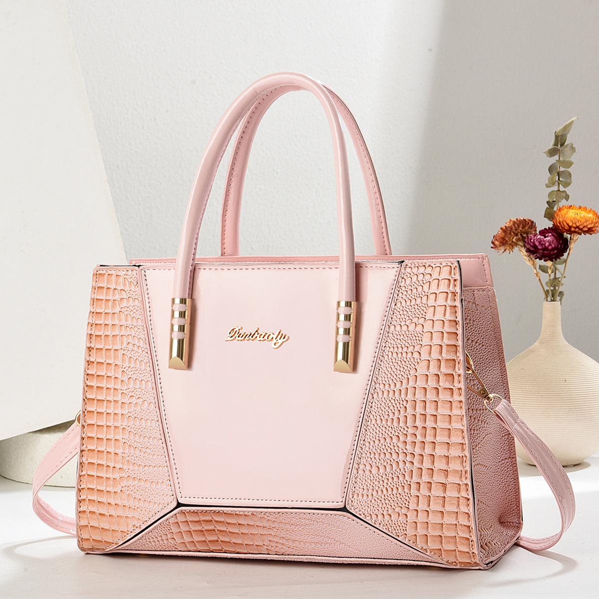 Bolso de mujer nuevo bolso de hombro de gran capacidad temperamento bolso de madre de cuero suave bolso de mujer de viaje de moda puede ser mensajero