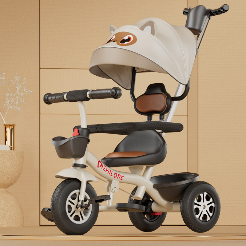 Asiento suave grande triciclo para niños bicicleta 1-3-5 años cochecito ligero bicicleta bebé bicicleta