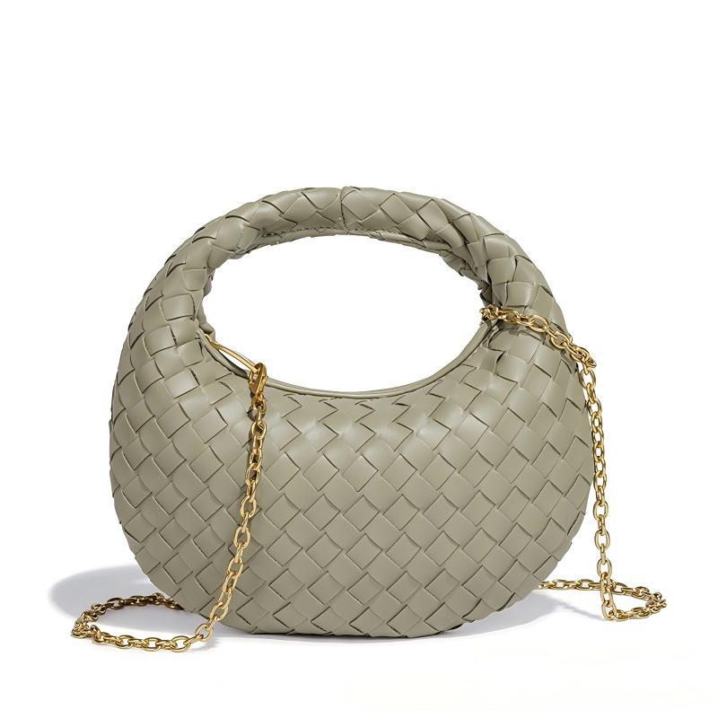 Cross-Border Hand-Woven Dumpling Bag For Women, Luxury Niche Handbag, High-End Underarm Crescent Bag, Factory Stock Wholesale - Thumbnail 2