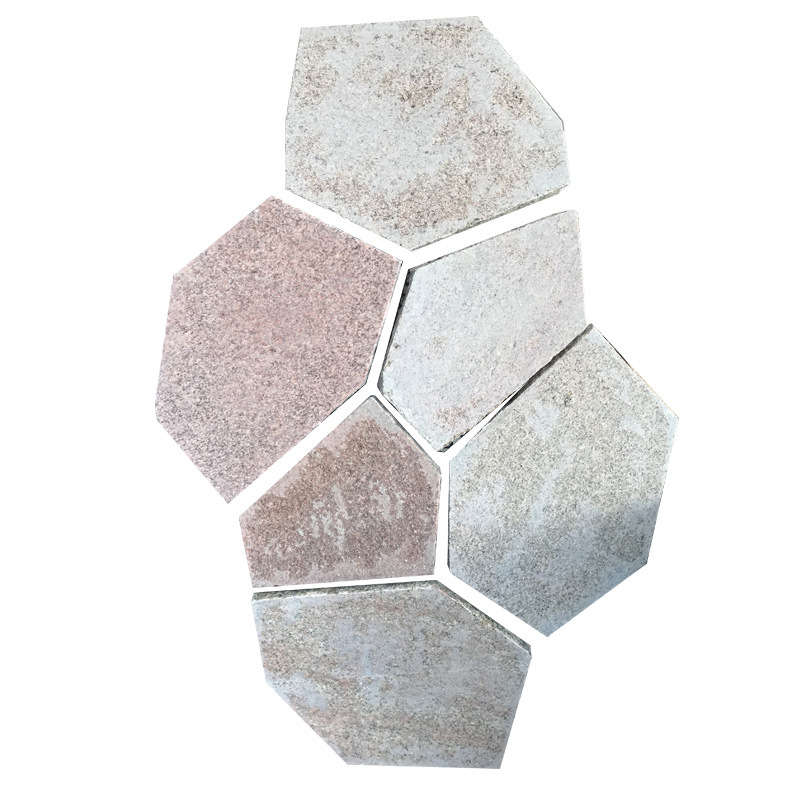 Grieta de hielo de granito, cáñamo dorado, cáñamo blanco, empalme, pavimento irregular, pavimento de piso cuadrado del parque de granito