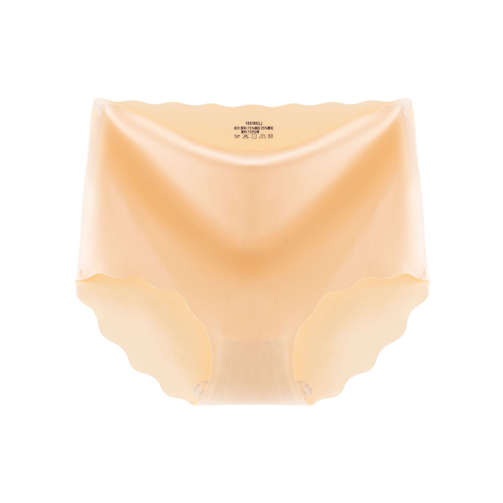 860 # sin costura de seda de hielo de alta cintura sin costuras sin rizado ropa interior de una pieza simple calzoncillos de color sólido en stock