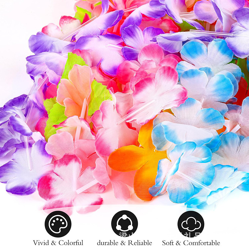 Fabricante suministro al por mayor de 36PCS guirnaldas hawaianas transfronterizas paquetes de guirnaldas opcionales de compresión de vacío