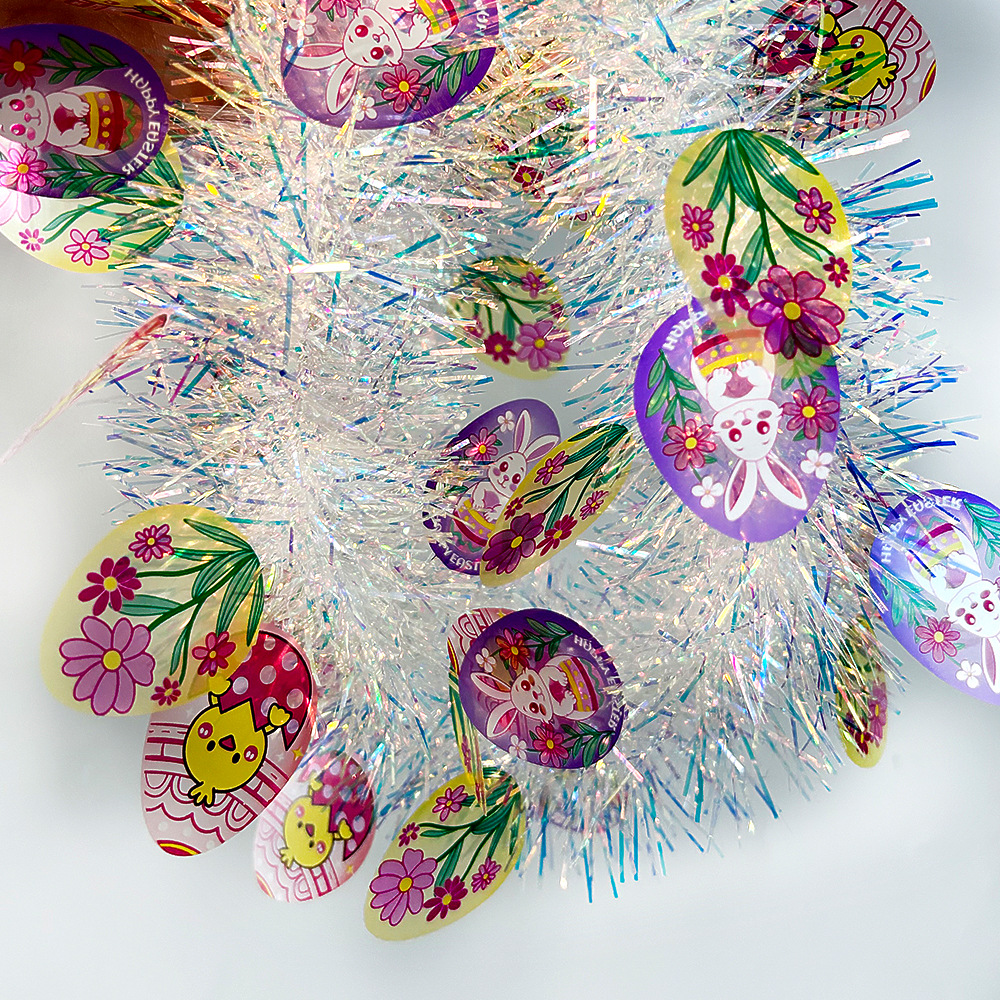 Suministros de fiesta de Amazon Pascua transfronteriza nuevos productos de color 6 de junio decoración espuma conejo tira de lana