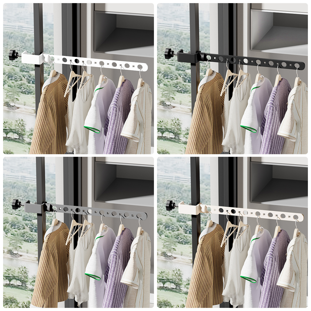 Balcony drying rack space aluminum free installation window drying…