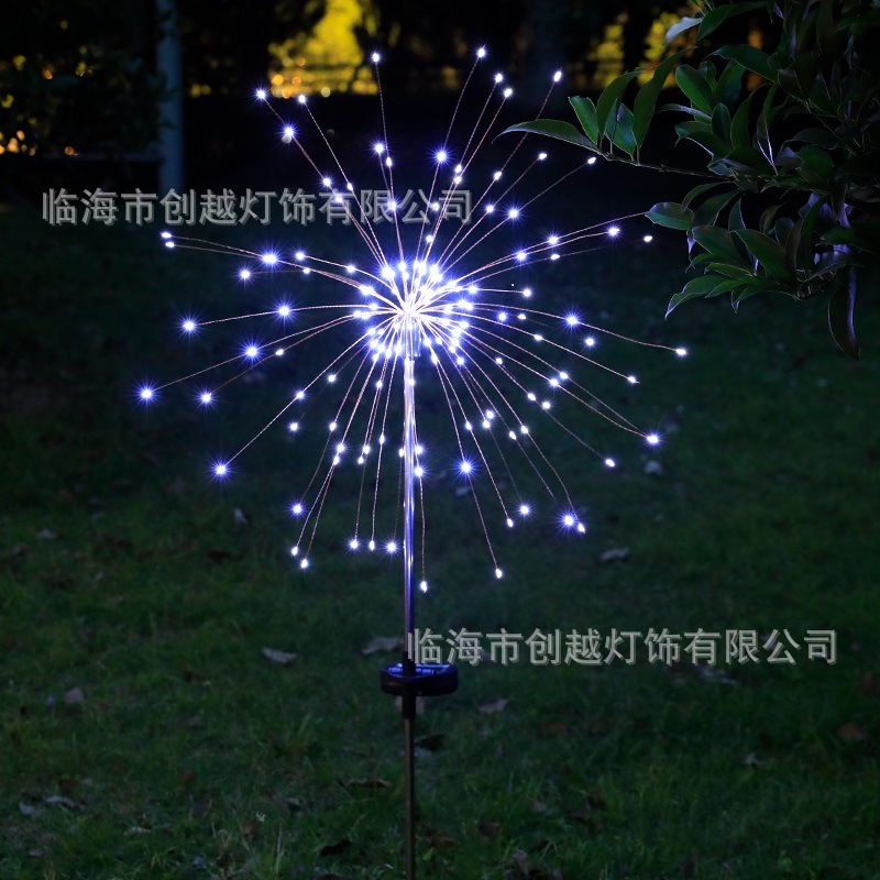 LED solar tierra enchufe lámpara de humo diente de león luz cadena jardín Navidad decorativo lámpara de color al aire libre césped lámpara de jardín
