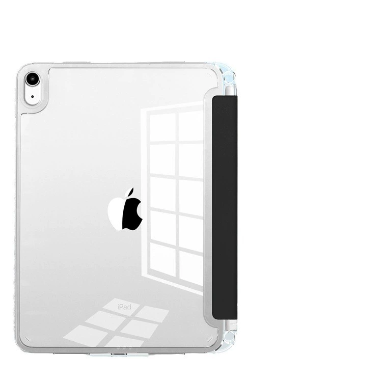 Защитный чехол для планшета (iPad) Pro 11 / Air 10.9 / 10‑го поколения, высокопрозрачная акриловая задняя панель, трёхскладной подставка с отделением для стилуса