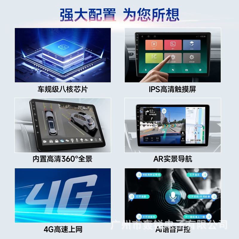 Navegación pantalla táctil DVD reproductor Android consola 9 / 10 pulgadas reproductor multimedia para automóviles