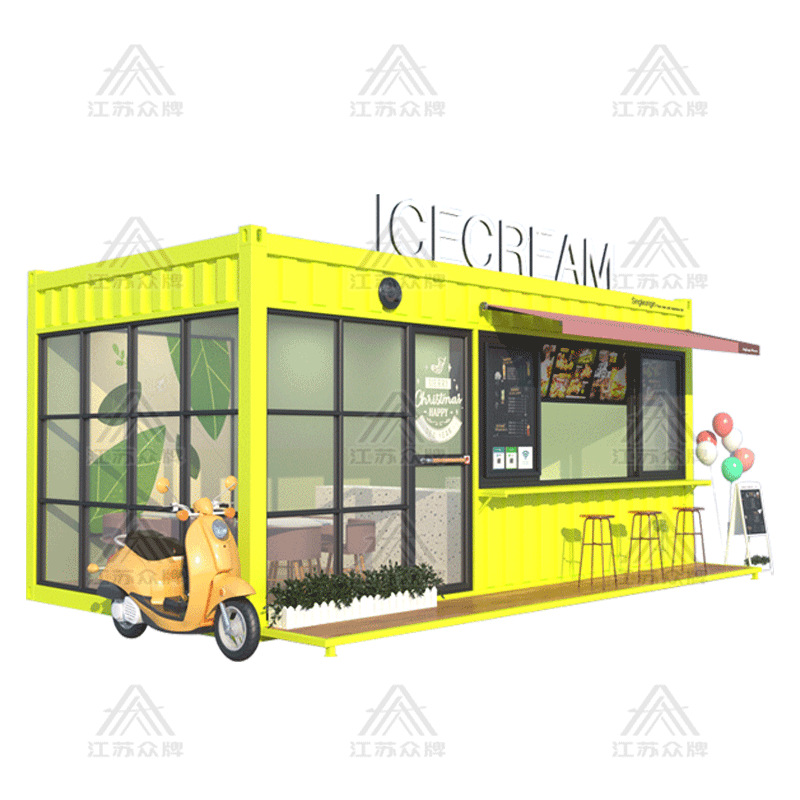 Contenedor casa móvil calle comercial celebridad de Internet tienda de té con leche cafetería tienda móvil quiosco quiosco