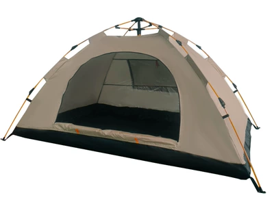 Avtomobil dam çadırları: Quick-Open Double Sunshade Beach Camping - beige-single-door-single-window-1-2-people