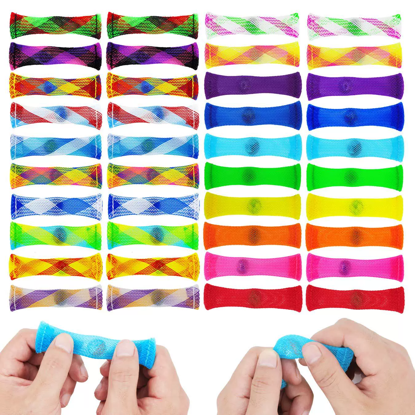 В наличии игрушка-Непоседа декомпрессионные плетеные сетчатые трубки мраморы детская гиперактивность уменьшение мании экструзионные вентиляционные декомпрессионные игрушки