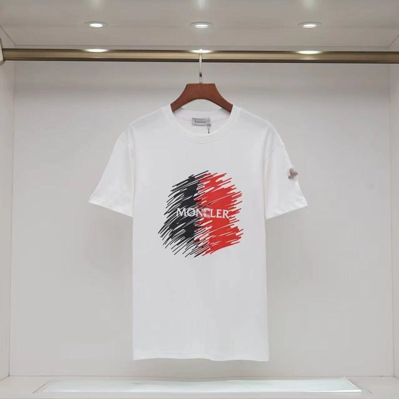 新しいヒップホップ植毛Monモンフルプリントクレア口ベルクロ半袖ユニセックスTシャツトップカップル着用|undefined