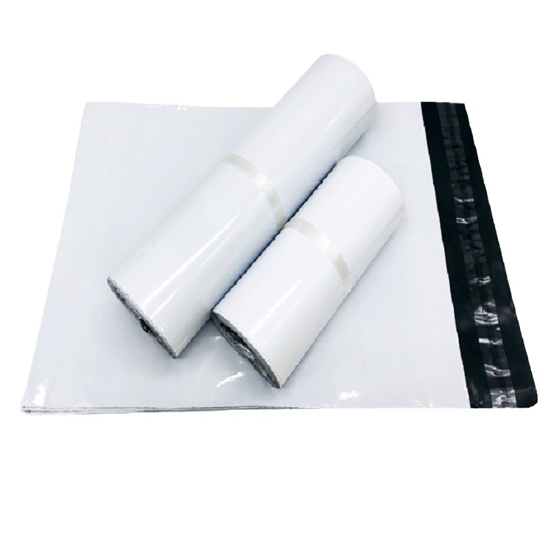 Bolsa de embalaje universal de color sólido, nueva, blanca, de material grueso, para envíos exprés, para ropa morada, venta al por mayor, transfronteriza