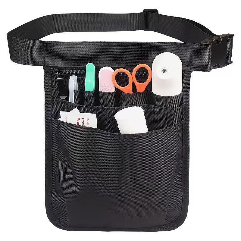 Portable Nurse Kit Bag, Medical Worker Storage Waist Bag, Storage Hanging Bag, Pet Grooming Medical Bag