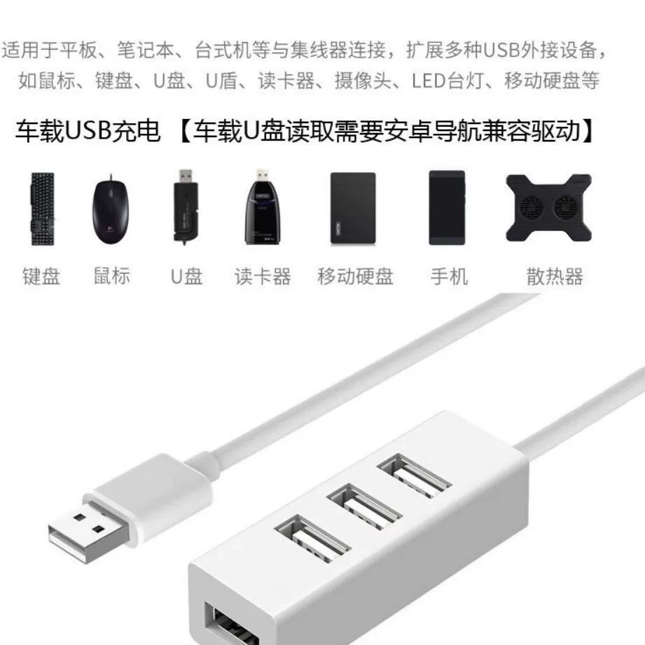 USB2.0 один-четыре док-станция преобразователь разветвитель для ноутбука HUB 4-портовый HUB Type-C
