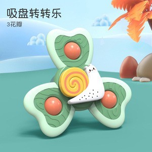 Agua-jugar la taza de la succión, juguete giratorio del bebé, teether, yema del dedo, juguete del girocompás del dedo, flor