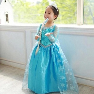 Cross-border Explosions Frozen Princess Aisha Dress Children's Imitation Dress Dress Cloak Children's Dress Sequin Dress