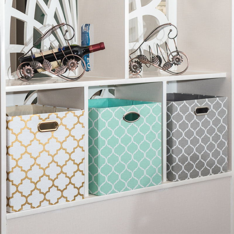 布艺收纳箱大号置物箱书本整理箱玩具储物盒手提收纳盒超大储物箱